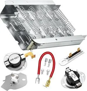 Upgraded 279838-Dryer-Heating-Element-W10724237 fit for Whirlpool Kenmore | 70 80 Series Cabrio Roper Maytag Amana Admiral Roper Dryer Heating Element Dryer by Upgraded 279838-Dryer-Heating-Element-W10724237 fit for Whirlpool Kenmore | 70 80 Series Cabrio Roper Maytag Amana Admiral Roper Dryer Heating Element Dryer by