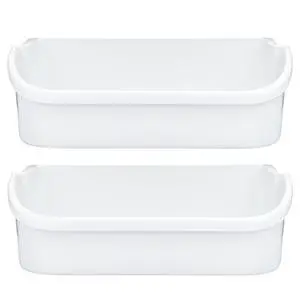 240356401 Refrigerator Door Bin Gallon White 2-Pack Door Shelf Replacement Fits Fridge Storage Compatible with Frigidaire, Kenmore, Electrolux 240356401 Refrigerator Door Bin Gallon White 2-Pack Door Shelf Replacement Fits Fridge Storage Compatible with Frigidaire, Kenmore, Electrolux