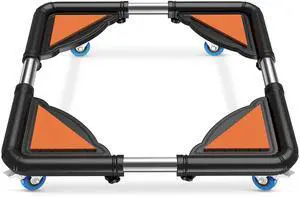 Mini Fridge Stand Mobile Roller, Adjustable18.5-27''- Black | 4 Locking Wheels Suitable for Washing Machine, Dryer & Refrigerator, universal household appliance base, stable, durable Mini Fridge Stand Mobile Roller, Adjustable18.5-27''- Black | 4 Locking Wheels Suitable for Washing Machine, Dryer & Refrigerator, universal household appliance base, stable, durable