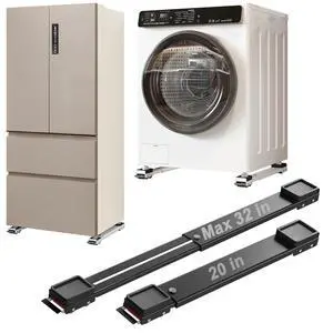 Appliance Rollers Heavy Duty,Max 32in,Second Generation Extendable Appliance Rollers Mobile Washing Machine Base Easily Move Washing Machines, Dryers, Refrigerators, Furniture Black anti fall Appliance Rollers Heavy Duty,Max 32in,Second Generation Extendable Appliance Rollers Mobile Washing Machine Base Easily Move Washing Machines, Dryers, Refrigerators, Furniture Black anti fall