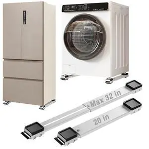 Appliance Rollers Heavy Duty,Max 32in,Second Generation Extendable Appliance Rollers Mobile Washing Machine Base Easily Move Washing Machines, Dryers, Refrigerators, Furniture (White anti fall) Appliance Rollers Heavy Duty,Max 32in,Second Generation Extendable Appliance Rollers Mobile Washing Machine Base Easily Move Washing Machines, Dryers, Refrigerators, Furniture (White anti fall)