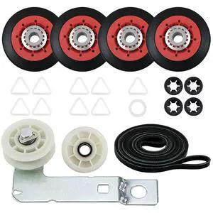 4392067 Dryer Repair Kit with W10837240 Idler Pulley for Whirlpool Dryer | Fit for Whirlpool Cabrio Duet Maytag Bravos XL Kenmore Elite Admiral Dryer, Include WPW10314173 661570V 279640 W10837240 Part 4392067 Dryer Repair Kit with W10837240 Idler Pulley for Whirlpool Dryer | Fit for Whirlpool Cabrio Duet Maytag Bravos XL Kenmore Elite Admiral Dryer, Include WPW10314173 661570V 279640 W10837240 Part