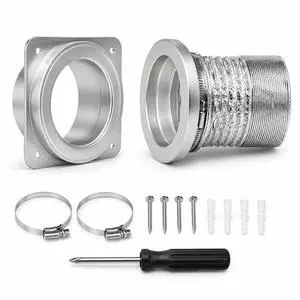 Magnetic Dryer Vent Connector Kit DV180 4-Inch Dryer Vent Coupling | Magnetic Quick Connect Coupling, Airtight Seal Easy to Clean Includes 3 ft Dryer Vent Hose & 2 Clamps Magnetic Dryer Vent Connector Kit DV180 4-Inch Dryer Vent Coupling | Magnetic Quick Connect Coupling, Airtight Seal Easy to Clean Includes 3 ft Dryer Vent Hose & 2 Clamps