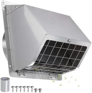 4" Dryer Vent Cover Outside,Stainless Steel Outdoor Dryer Vent Cover for 4 in Pipe,Exterior Wall Vent Cover Cap Dryer Exhaust Vent Cover Outlet for House/Range Hood,Dryer Vent Kit with Screen&Damper 4" Dryer Vent Cover Outside,Stainless Steel Outdoor Dryer Vent Cover for 4 in Pipe,Exterior Wall Vent Cover Cap Dryer Exhaust Vent Cover Outlet for House/Range Hood,Dryer Vent Kit with Screen&Damper