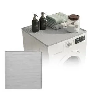 1 PC Washer and Dryer Covers for Top 25x25 in, Protector Topper Mat | Silicone Non-Slip Waterproof Washer and Dryer Covers For The Top Load, Dust Guard, Laundry Cover Top (Moonstone /Light Grey) 1 PC Washer and Dryer Covers for Top 25x25 in, Protector Topper Mat | Silicone Non-Slip Waterproof Washer and Dryer Covers For The Top Load, Dust Guard, Laundry Cover Top (Moonstone /Light Grey)