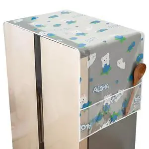 24x70 IN Fridge Cover, Multi-Purpose Appliance Proof Cover Refrigerator Washer Dryer Top Cover With Storage Pockets Bags,for Oven,dishwasher,kitchen Appliances(Little Blue Bear) 24x70 IN Fridge Cover, Multi-Purpose Appliance Proof Cover Refrigerator Washer Dryer Top Cover With Storage Pockets Bags,for Oven,dishwasher,kitchen Appliances(Little Blue Bear)