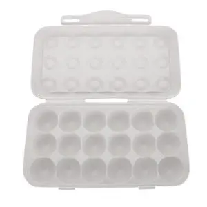 Egg Container for Refrigerator Plastic Egg Holder with Attached Lid Grid Design Tray for 18 Eggs Storage Case for Organized Fridge Use 11.81 X 5.90 X 2.55 in Egg Container for Refrigerator Plastic Egg Holder with Attached Lid Grid Design Tray for 18 Eggs Storage Case for Organized Fridge Use 11.81 X 5.90 X 2.55 in