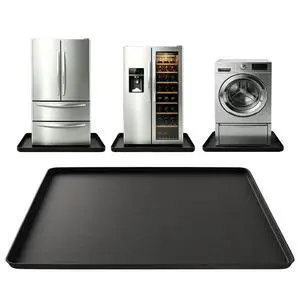 Washing Machine Drain Pan Silicone Mat 29"x29" with 0.98" Raised Edges, Washing Machine Mat Non-Slip Waterproof Drip Tray for Under Washer & Dryer,Anti-Vibration Floor Leak Protector Washing Machine Drain Pan Silicone Mat 29"x29" with 0.98" Raised Edges, Washing Machine Mat Non-Slip Waterproof Drip Tray for Under Washer & Dryer,Anti-Vibration Floor Leak Protector