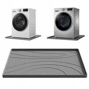 Washing Machine Drain Pan Silicone mat 30x33 Inch Non-Slip Waterproof Washer Drip Tray, Anti-Vibration Soft Mat for Under Dryer or Washer, Floor Leak Protector for Laundry Room Washing Machine Drain Pan Silicone mat 30x33 Inch Non-Slip Waterproof Washer Drip Tray, Anti-Vibration Soft Mat for Under Dryer or Washer, Floor Leak Protector for Laundry Room