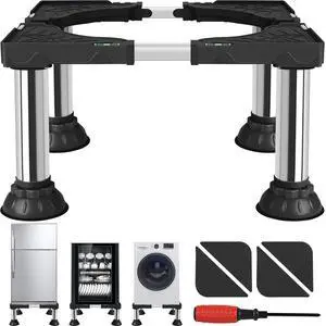 Mini Fridge Stand Adjustable Height 12.2"-13.4" Washer and Dryer Stand Base for 18"-28.3" Washing Machine Universal Base with 4 Strong Feet Furniture Portable Appliance Pedestal Black Mini Fridge Stand Adjustable Height 12.2"-13.4" Washer and Dryer Stand Base for 18"-28.3" Washing Machine Universal Base with 4 Strong Feet Furniture Portable Appliance Pedestal Black