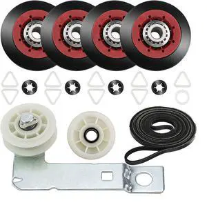 4392067 Dryer Repair Kit W10837240 Idler Pulley fit for Maytag Bravos | Fit for Whirlpool Duet Kenmore Elite Dryers with WPW10314173 Drum Roller & 661570V Belt&279640 Idler Pulley by 4392067 Dryer Repair Kit W10837240 Idler Pulley fit for Maytag Bravos | Fit for Whirlpool Duet Kenmore Elite Dryers with WPW10314173 Drum Roller & 661570V Belt&279640 Idler Pulley by