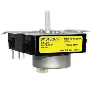 W10185975 WPW10185975 Dryer Timer Compatible with Whirlpool WGD4700YQ1, WGD4890XQ0, WGD4890XQ1, Kenmore 11070022010, 11071402311, 11071402312, 11070022011, 1107062110, Replace W10185975E W10185975 WPW10185975 Dryer Timer Compatible with Whirlpool WGD4700YQ1, WGD4890XQ0, WGD4890XQ1, Kenmore 11070022010, 11071402311, 11071402312, 11070022011, 1107062110, Replace W10185975E