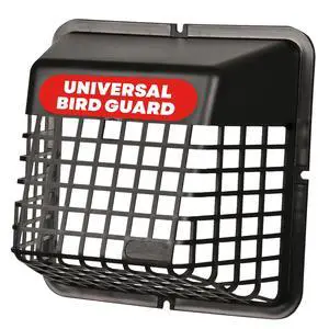 Bird Guard Outdoor Vent Cover,Fits 3-4 Inch Vent Hoods, Black | Dryer and bathroom exhaust vent cover, durable plastic universal bird guard prevents birds, rodents and debris from entering Bird Guard Outdoor Vent Cover,Fits 3-4 Inch Vent Hoods, Black | Dryer and bathroom exhaust vent cover, durable plastic universal bird guard prevents birds, rodents and debris from entering