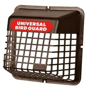 Bird Guard Outdoor Vent Cover,Fits 3-4 Inch Vent Hoods, Brown | Dryer and bathroom exhaust vent cover, durable plastic universal bird guard prevents birds, rodents and debris from entering Bird Guard Outdoor Vent Cover,Fits 3-4 Inch Vent Hoods, Brown | Dryer and bathroom exhaust vent cover, durable plastic universal bird guard prevents birds, rodents and debris from entering