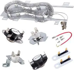 8544771 Dryer Heating Element 279816 Thermostat 279973 3392519 Cut-Off Fuse | Wp8544771 Compatible With Whirlpool Maytag Kenmore Electric Dryer, Heat-Resistant Nickel Easy Installation for Home Diy 8544771 Dryer Heating Element 279816 Thermostat 279973 3392519 Cut-Off Fuse | Wp8544771 Compatible With Whirlpool Maytag Kenmore Electric Dryer, Heat-Resistant Nickel Easy Installation for Home Diy
