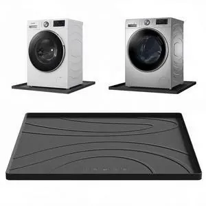 Washing Machine Drain Pan Silicone mat 30x33 Inch Non-Slip Waterproof Washer Drip Tray, Anti-Vibration Soft Mat for Under Dryer or Washer, Floor Leak Protector for Laundry Room Washing Machine Drain Pan Silicone mat 30x33 Inch Non-Slip Waterproof Washer Drip Tray, Anti-Vibration Soft Mat for Under Dryer or Washer, Floor Leak Protector for Laundry Room