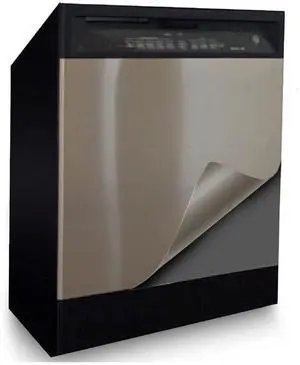 Peel and Stick Stainless Steel Replacement Door Panel Wrap for Appliances Vinyl Dishwasher Cover 26" X 36" Easy Cut to fit, Waterproof, Heat, Scratch Resistant, Durable Peel and Stick Stainless Steel Replacement Door Panel Wrap for Appliances Vinyl Dishwasher Cover 26" X 36" Easy Cut to fit, Waterproof, Heat, Scratch Resistant, Durable