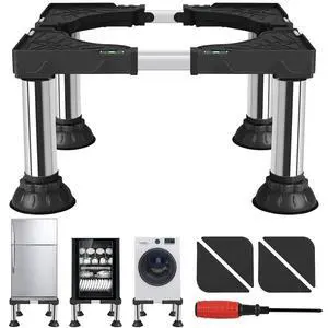 Mini Fridge Stand Adjustable Height 12.2"-13.4" Washer and Dryer Stand Base with 4 Strong Feet Washing Machine Universal Stand Base for 16"-24" Furniture Portable Appliance Pedestal Black Mini Fridge Stand Adjustable Height 12.2"-13.4" Washer and Dryer Stand Base with 4 Strong Feet Washing Machine Universal Stand Base for 16"-24" Furniture Portable Appliance Pedestal Black