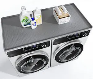 Washer Dryer Countertop, 54" x 27.5" Large Washer and Dryer Covers for The Top, Non-Slip Waterproof Silicone Dryer Top Protector Mat, Washer Dryer Topper for Laundry Room Kitchen HomeGray Washer Dryer Countertop, 54" x 27.5" Large Washer and Dryer Covers for The Top, Non-Slip Waterproof Silicone Dryer Top Protector Mat, Washer Dryer Topper for Laundry Room Kitchen HomeGray