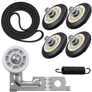 Upgraded Dryer Repair Kit Compatible with LG Kenmore Dryers | Includes 4581EL2002C Dryer Drum Roller 4400EL2001A Dryer Belt 4561EL3002A Idler Pulley and Spring (4 Roller White Spacer) Upgraded Dryer Repair Kit Compatible with LG Kenmore Dryers | Includes 4581EL2002C Dryer Drum Roller 4400EL2001A Dryer Belt 4561EL3002A Idler Pulley and Spring (4 Roller White Spacer)