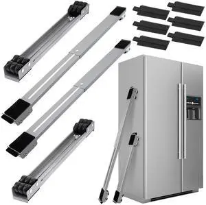 6 PCS Extendable Furniture Appliances Rollers, Mover Tools for Moving, Grey | 24 Roller & Brake Equipment for Heavy Washing Machine Refrigerator for Mobile Wheels Strong Base Stand Hold Up to 660 lb 6 PCS Extendable Furniture Appliances Rollers, Mover Tools for Moving, Grey | 24 Roller & Brake Equipment for Heavy Washing Machine Refrigerator for Mobile Wheels Strong Base Stand Hold Up to 660 lb