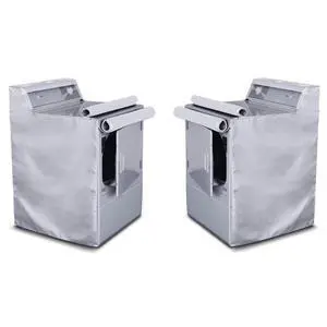2 Pack Washing Machine Cover,Waterproof Dustproof Washing Cover with Zipper,Fit for Outside Top or Front Load Washer/Dryer,27"W x 26"D x 43"H-Sliver 2 Pack Washing Machine Cover,Waterproof Dustproof Washing Cover with Zipper,Fit for Outside Top or Front Load Washer/Dryer,27"W x 26"D x 43"H-Sliver