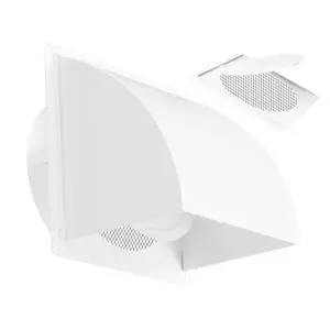8 Inch Exterior Vent Cover, Heavy-Duty Metal Wall Vent Cover with Removable Screen & Non-Return Flap, Outdoor Dryer Vent Hood White 8 Inch Exterior Vent Cover, Heavy-Duty Metal Wall Vent Cover with Removable Screen & Non-Return Flap, Outdoor Dryer Vent Hood White