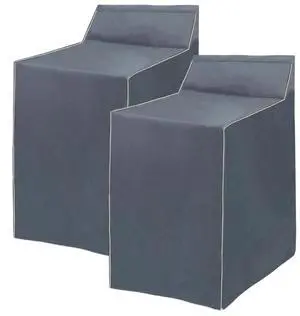 2Pack Washer and Dryer Covers, Portable Washer Cover with Zipper Design Dustproof & Waterproof & Anti-UV Laundry Covers, Washing Machine Cover Fit for Most Top Load Machine(Grey) 2Pack Washer and Dryer Covers, Portable Washer Cover with Zipper Design Dustproof & Waterproof & Anti-UV Laundry Covers, Washing Machine Cover Fit for Most Top Load Machine(Grey)