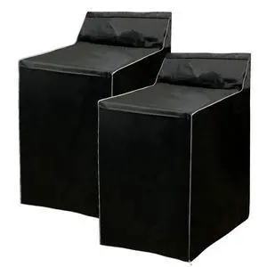 2Pack Washer and Dryer Covers, Portable Washer Cover with Zipper Design Dustproof Waterproof Laundry Covers for Washer and Dryer, Washing Machine Cover Fit for Most Top Load Machine(Black) 2Pack Washer and Dryer Covers, Portable Washer Cover with Zipper Design Dustproof Waterproof Laundry Covers for Washer and Dryer, Washing Machine Cover Fit for Most Top Load Machine(Black)