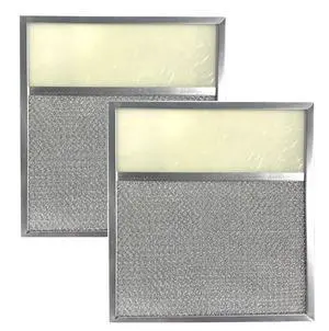 10 x 13-1/2 x 5/16 Inches Range Hood Aluminum Lens Grease Filters 2-Pack 10 x 13-1/2 x 5/16 Inches Range Hood Aluminum Lens Grease Filters 2-Pack