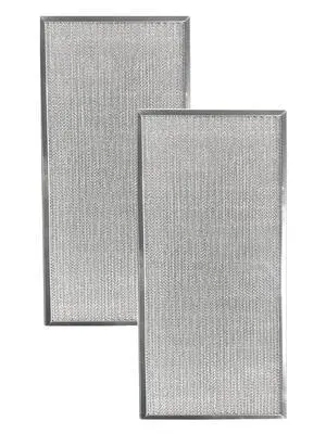 10-1/2 Inches X 23-3/4 Inches X 3/8 Inches Range Hood Aluminum Grease Filters 2-Pack 10-1/2 Inches X 23-3/4 Inches X 3/8 Inches Range Hood Aluminum Grease Filters 2-Pack