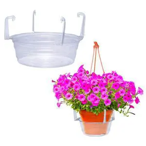 Hanging Basket Drip Pan, Clear, 12 Inch Hanging Basket Drip Pan, Clear, 12 Inch