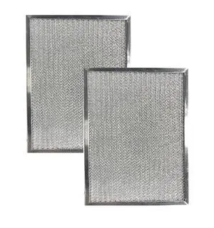 10 x 12-1/2 x 3/8 Inch Aluminum Range Hood Grease Filter - Washable Replacement 2-Pack for Stove Top Ventilation 10 x 12-1/2 x 3/8 Inch Aluminum Range Hood Grease Filter - Washable Replacement 2-Pack for Stove Top Ventilation