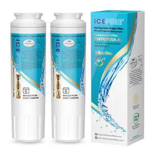Alkaline UKF8001 Refrigerator Water Filter Replacement for Whirlpool EDR4RXD1, EveryDrop Filter 4, Maytag UKF8001, 4396395, UKF8001P, UKF8001AXX, RFC0900A, UKF8001AXX-200, Enhances PH, 2Pack Alkaline UKF8001 Refrigerator Water Filter Replacement for Whirlpool EDR4RXD1, EveryDrop Filter 4, Maytag UKF8001, 4396395, UKF8001P, UKF8001AXX, RFC0900A, UKF8001AXX-200, Enhances PH, 2Pack