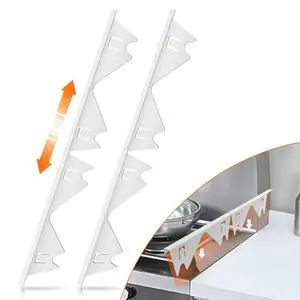 Stainless Steel Stove Gap Covers, Stove Gap Filler, White (2PCS) | Range Trim Kit, Stove Gap Guards, Heat Resistant and Easy to Clean, Retractable Length 13.8" to 27.5", Width 0.79" Stainless Steel Stove Gap Covers, Stove Gap Filler, White (2PCS) | Range Trim Kit, Stove Gap Guards, Heat Resistant and Easy to Clean, Retractable Length 13.8" to 27.5", Width 0.79"