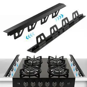 T-Shape Stove Gap Covers Stainless Steel, 2 Pack Stove Gap Filler Easy Retractable Length 13.8" to 27.5", Width 1.85" - Oven Gap Filler Stove Guards Range Trim Kit T-Shape Stove Gap Covers Stainless Steel, 2 Pack Stove Gap Filler Easy Retractable Length 13.8" to 27.5", Width 1.85" - Oven Gap Filler Stove Guards Range Trim Kit
