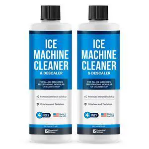 Ice Machine Cleaner and Descaler, 2 Pack x 16 fl oz, Nickel Safe Descaler, Ice Maker Cleaner Compatible with All Major Brands (Scotsman, KitchenAid), Made in the USA Ice Machine Cleaner and Descaler, 2 Pack x 16 fl oz, Nickel Safe Descaler, Ice Maker Cleaner Compatible with All Major Brands (Scotsman, KitchenAid), Made in the USA