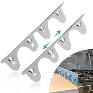 Stove Gap Covers Stainless Steel, 2 Pack, Stove Gap Filler, Stove Gap Guard, Range Trim Kit, Heat Resistant, Easy Clean, Retractable, Length 13.8 to 27.5 Stove Gap Covers Stainless Steel, 2 Pack, Stove Gap Filler, Stove Gap Guard, Range Trim Kit, Heat Resistant, Easy Clean, Retractable, Length 13.8 to 27.5