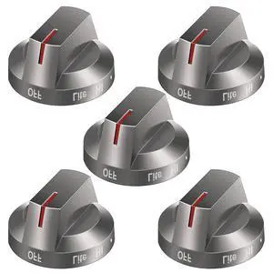 DG94-03500A/Z DG94-03500X Stove Knob for Samsung Range Oven, 5-Pack | Gas/Electric Range Knobs Replacement for Samsung, Compatible with NX60T8311SG/AA, Blackish-gray DG94-03500A/Z DG94-03500X Stove Knob for Samsung Range Oven, 5-Pack | Gas/Electric Range Knobs Replacement for Samsung, Compatible with NX60T8311SG/AA, Blackish-gray