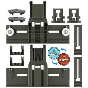 Upgraded W10350375 W10712395 Dishwasher Top Rack Adjuster Replacement Parts | Whirlpool Dishwasher Parts WDT750SAHZ0 WDTA50SAHZ0 DWDT730PAHZ0 Upper Rack Parts,Fits Kenmore 665 Dishwasher Top Rack Kits Upgraded W10350375 W10712395 Dishwasher Top Rack Adjuster Replacement Parts | Whirlpool Dishwasher Parts WDT750SAHZ0 WDTA50SAHZ0 DWDT730PAHZ0 Upper Rack Parts,Fits Kenmore 665 Dishwasher Top Rack Kits