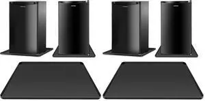 Mini Fridge Silicone Mat,24''x24''x0.5''-Fridge Drip Tray Concave and convex design is leak-Proof and Non-Slip Perfectly Compatible with Washer, Dryer, Wine Cooler, Dishwasher ect (Black) (Pack of 2) Mini Fridge Silicone Mat,24''x24''x0.5''-Fridge Drip Tray Concave and convex design is leak-Proof and Non-Slip Perfectly Compatible with Washer, Dryer, Wine Cooler, Dishwasher ect (Black) (Pack of 2)