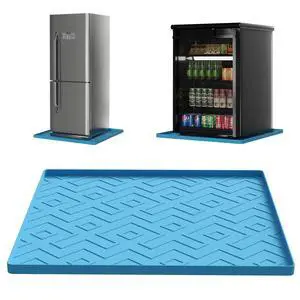 Silicone Mini Fridge Mat 19.7"x19.7" Non-Slip, Waterproof Drip Tray for Refrigerators, Washing Machines, Dryers, Dishwashers & Wine Coolers Silicone Mini Fridge Mat 19.7"x19.7" Non-Slip, Waterproof Drip Tray for Refrigerators, Washing Machines, Dryers, Dishwashers & Wine Coolers