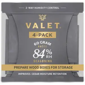 84% Two-Way Humidity Packs 4-Pack (60g) for Wood Container Prep | 84% Seasoning Packs for Wood Container Preparation, 4-Pack, 60g Each, Made in USA 84% Two-Way Humidity Packs 4-Pack (60g) for Wood Container Prep | 84% Seasoning Packs for Wood Container Preparation, 4-Pack, 60g Each, Made in USA