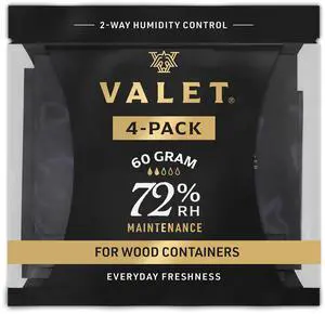 72% Two-Way Humidity Packs 4-Pack (60g) for Wood and Airtight Storage | 72% Humidity Control Packs for Wood and Airtight Storage, 60g Each, Made in USA 72% Two-Way Humidity Packs 4-Pack (60g) for Wood and Airtight Storage | 72% Humidity Control Packs for Wood and Airtight Storage, 60g Each, Made in USA