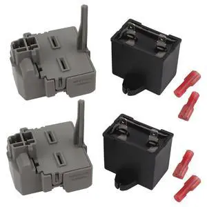 2319792 W10197428 W10189190 TSD2 Overload and Start Relay & Compressor Run Capacitor by - Compatible with Whirlpool Kenmore Refrigerators Replaces: 2264017 W10662129 (Pack 2) 2319792 W10197428 W10189190 TSD2 Overload and Start Relay & Compressor Run Capacitor by - Compatible with Whirlpool Kenmore Refrigerators Replaces: 2264017 W10662129 (Pack 2)