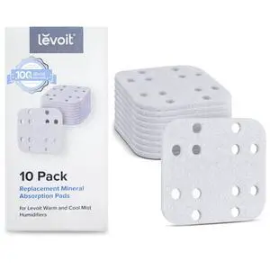 Humidifier Replacement Filters 10-Pack, Mineral Absorption Pad, Compatible with LV600S, LV600HH, OasisMist450S, Capture Fine Particles in Water Tank to Improve Humidification Efficiency, White Humidifier Replacement Filters 10-Pack, Mineral Absorption Pad, Compatible with LV600S, LV600HH, OasisMist450S, Capture Fine Particles in Water Tank to Improve Humidification Efficiency, White
