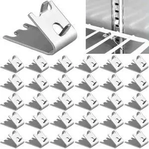 32 Pieces 920158 Freezer Shelf Clip,Stainless Steel Shelf Clip for Refrigerator,Freezer Cooler Shelf Support,Replacement Shelf Square Buckles Clips 32 Pieces 920158 Freezer Shelf Clip,Stainless Steel Shelf Clip for Refrigerator,Freezer Cooler Shelf Support,Replacement Shelf Square Buckles Clips