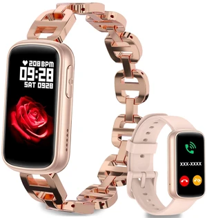 Smart Watches for Women,Fitness Trakcer with Bluetooth Call, Heart Rate/Sleep Monitor/Calories/Blood Pressure,130+ Sports Modes 1.47'' Smartwatch for Android iPhone,IP68 Waterproof,2 Bands,Rose Gold Smart Watches for Women,Fitness Trakcer with Bluetooth Call, Heart Rate/Sleep Monitor/Calories/Blood Pressure,130+ Sports Modes 1.47'' Smartwatch for Android iPhone,IP68 Waterproof,2 Bands,Rose Gold