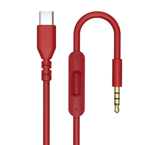 USB C Solo 4 Audio Cable, Solo 3 Replacement Audio Aux Cord with Inline Mic Control Compatible with Beats Studio Solo Pro Detox Mixr Executive Pill Headphones to iPhone 17/16 USB-C Devices (Red) USB C Solo 4 Audio Cable, Solo 3 Replacement Audio Aux Cord with Inline Mic Control Compatible with Beats Studio Solo Pro Detox Mixr Executive Pill Headphones to iPhone 17/16 USB-C Devices (Red)