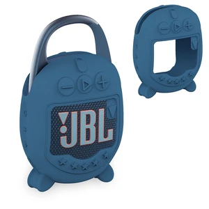 Silicone Cover Case for JBL Clip 5 Portable Bluetooth Speaker, Blue Protective Soft Skin for Clip 5 Speaker Holder Accessories, Portable Stand Up Case, Shockproof and Anti-Scratch Cover Silicone Cover Case for JBL Clip 5 Portable Bluetooth Speaker, Blue Protective Soft Skin for Clip 5 Speaker Holder Accessories, Portable Stand Up Case, Shockproof and Anti-Scratch Cover